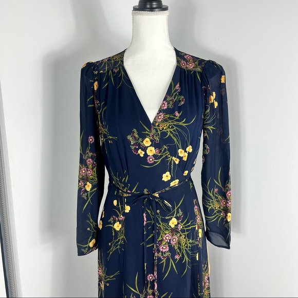 Reformation Melba floral wrap midi dress - Picture 4 of 11